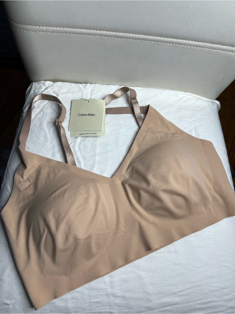 Calvin Klein Nude Seamless Lightly Lined Triangle Bralette